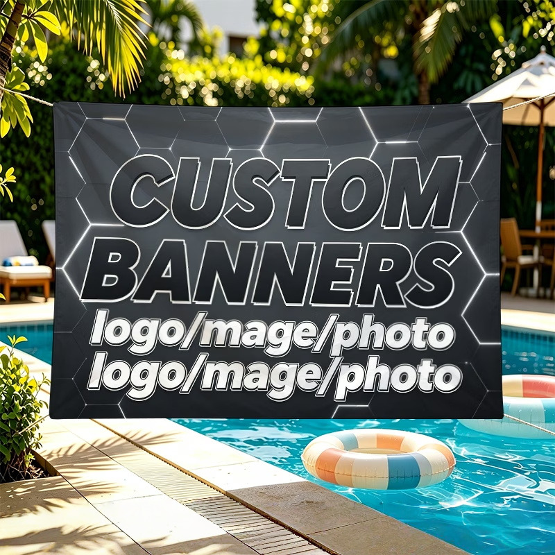 Commercial Printing Photoshop - Bendera Spanduk Kustom Cocok Untuk Kegiatan