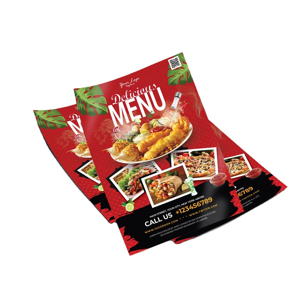 Commercial Flyer Printing - Cetak Flyer Warna Penuh Kustom Bolak-Balik,