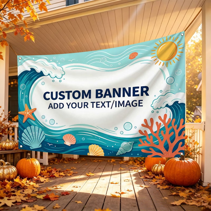 Commercial Printing Photoshop - Bendera Spanduk Kustom Cocok Untuk Acara